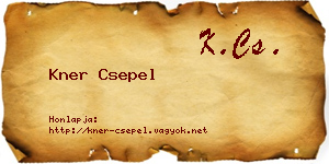 Kner Csepel névjegykártya